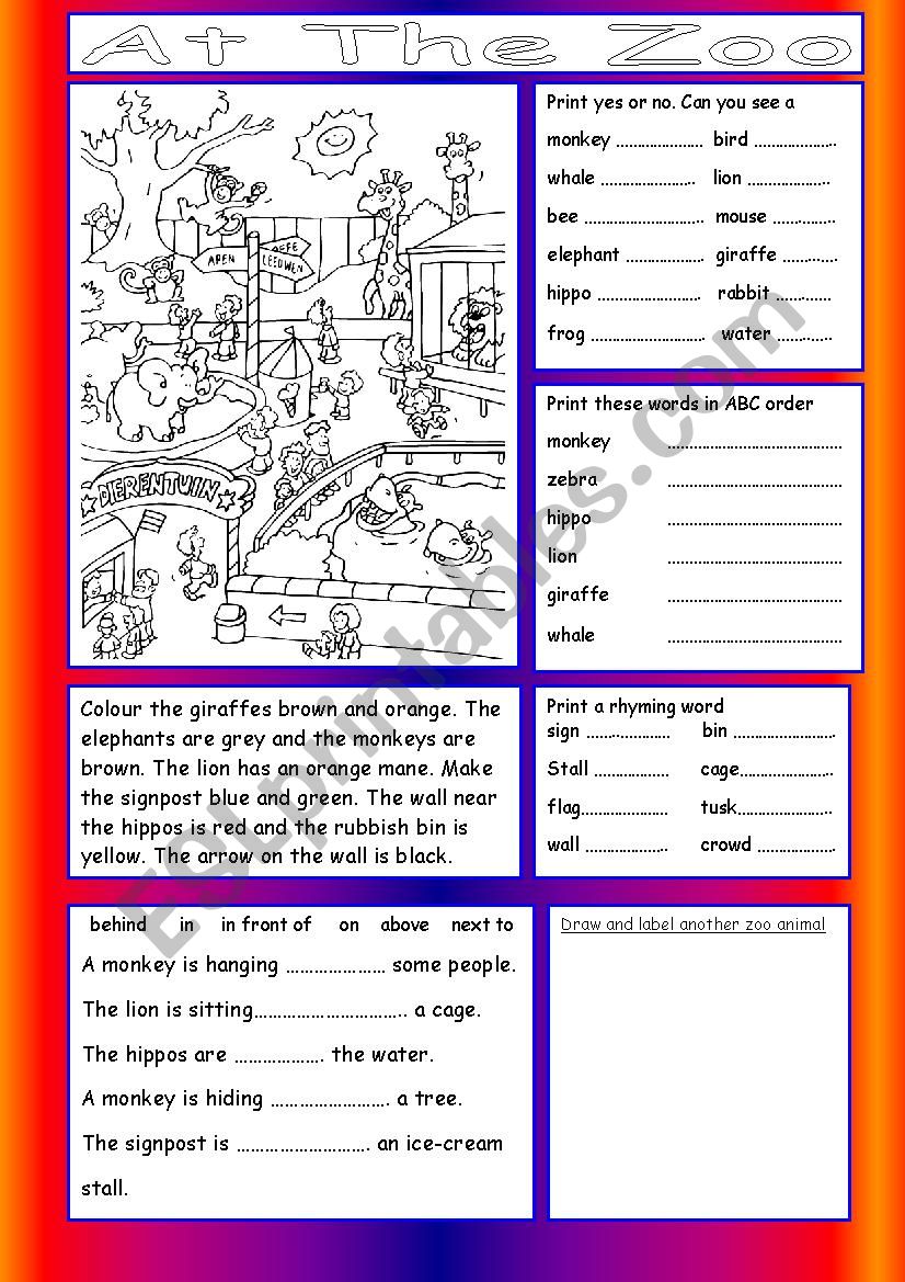 Working with Words worksheet
