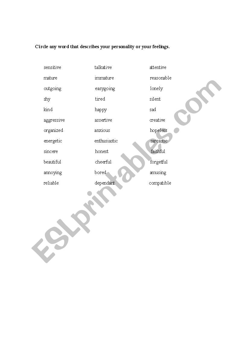 Adjectives and adverbs worksheet