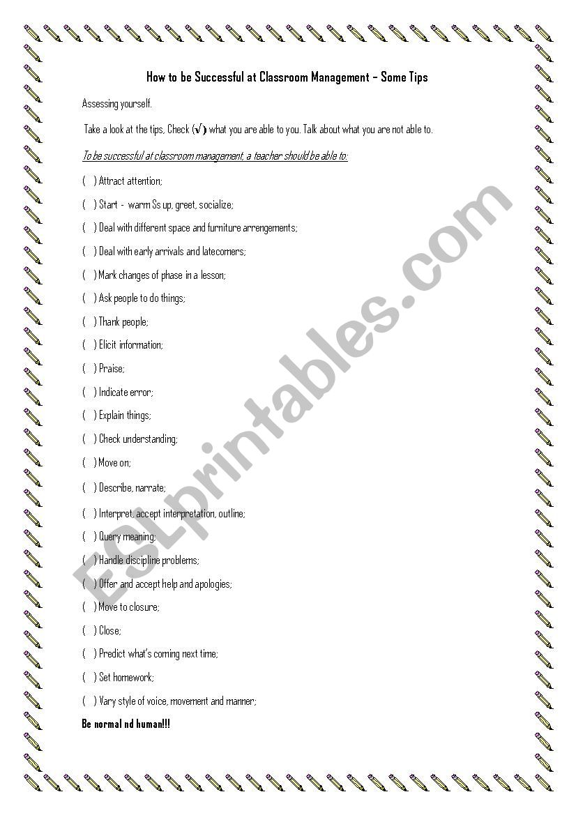 How to be successful at classroom management