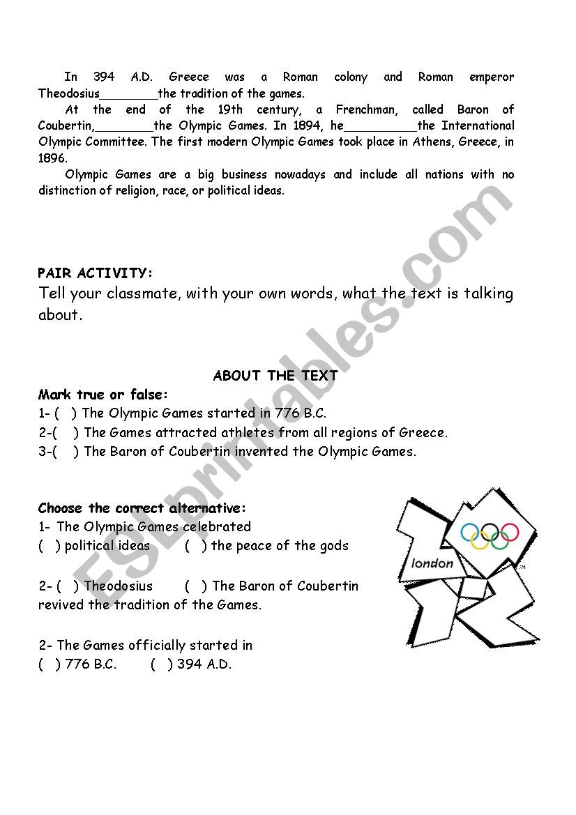 SIMPLE PAST 1 worksheet