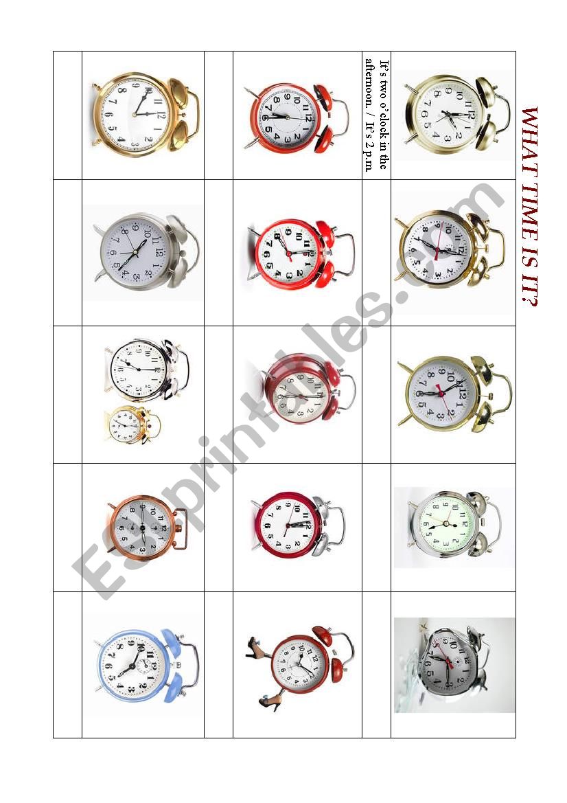WHAT TIME IS IT? (1) worksheet