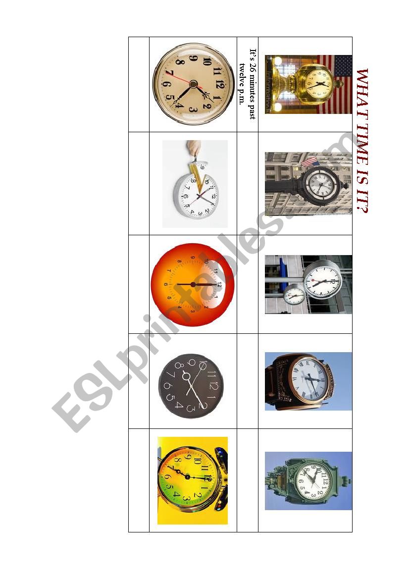 WHAT TIME IS IT? (2) worksheet