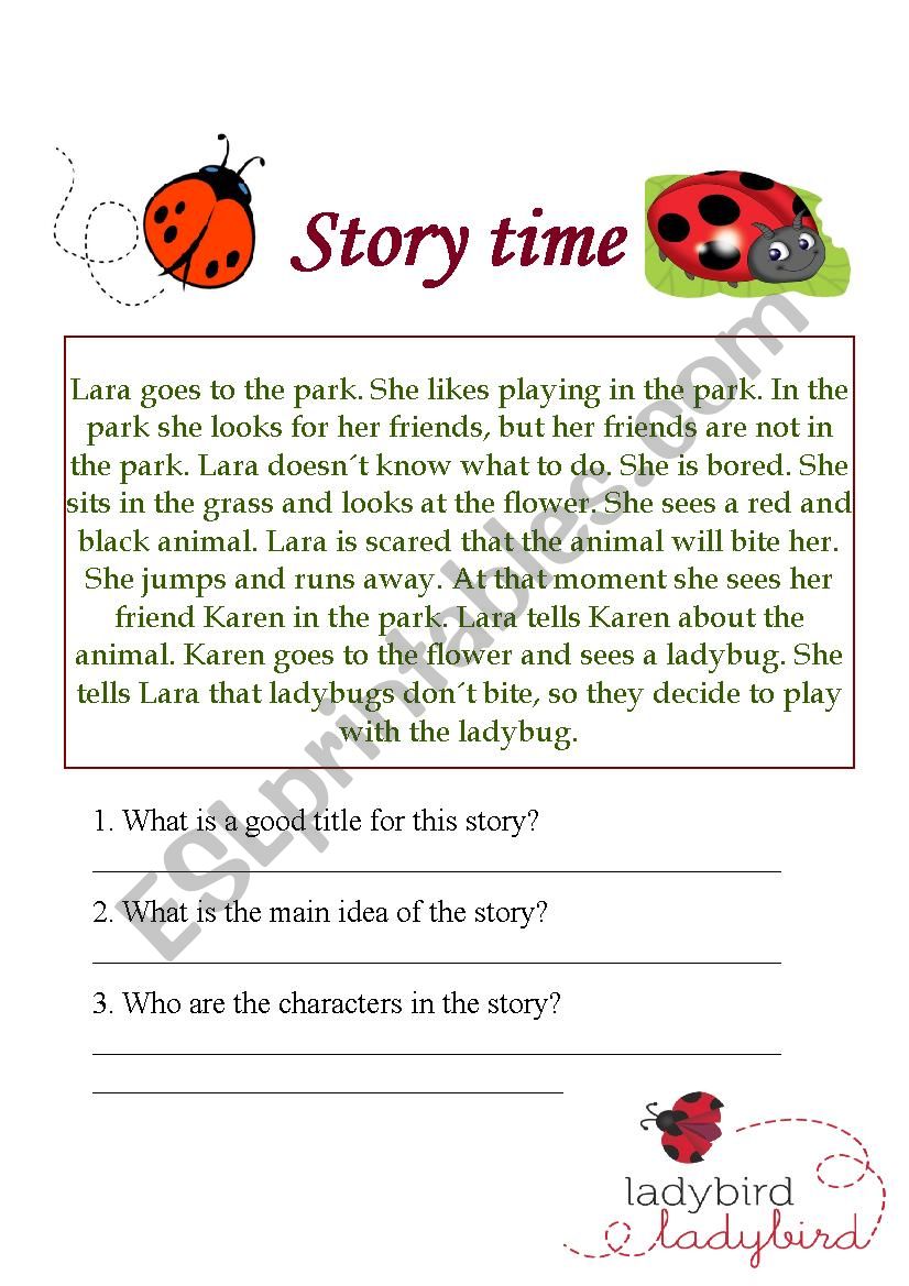 A simple story about a ladybug