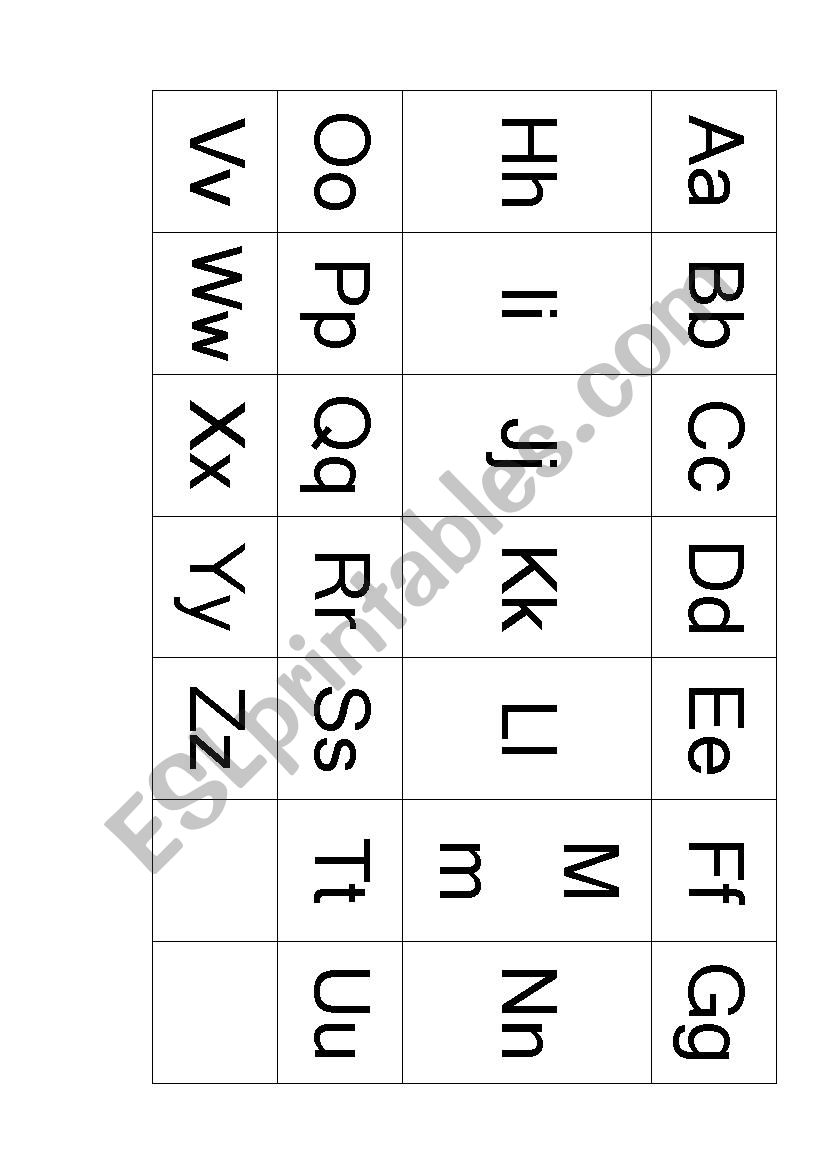 Alphabet  worksheet