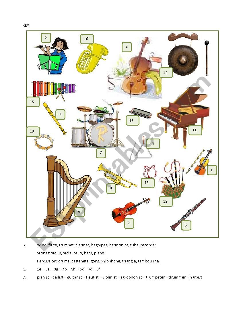 Music to my ears 2 worksheet