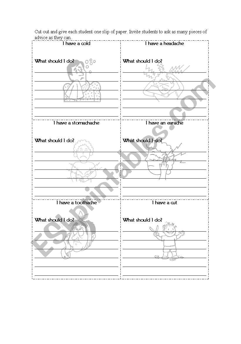 What should I do? worksheet