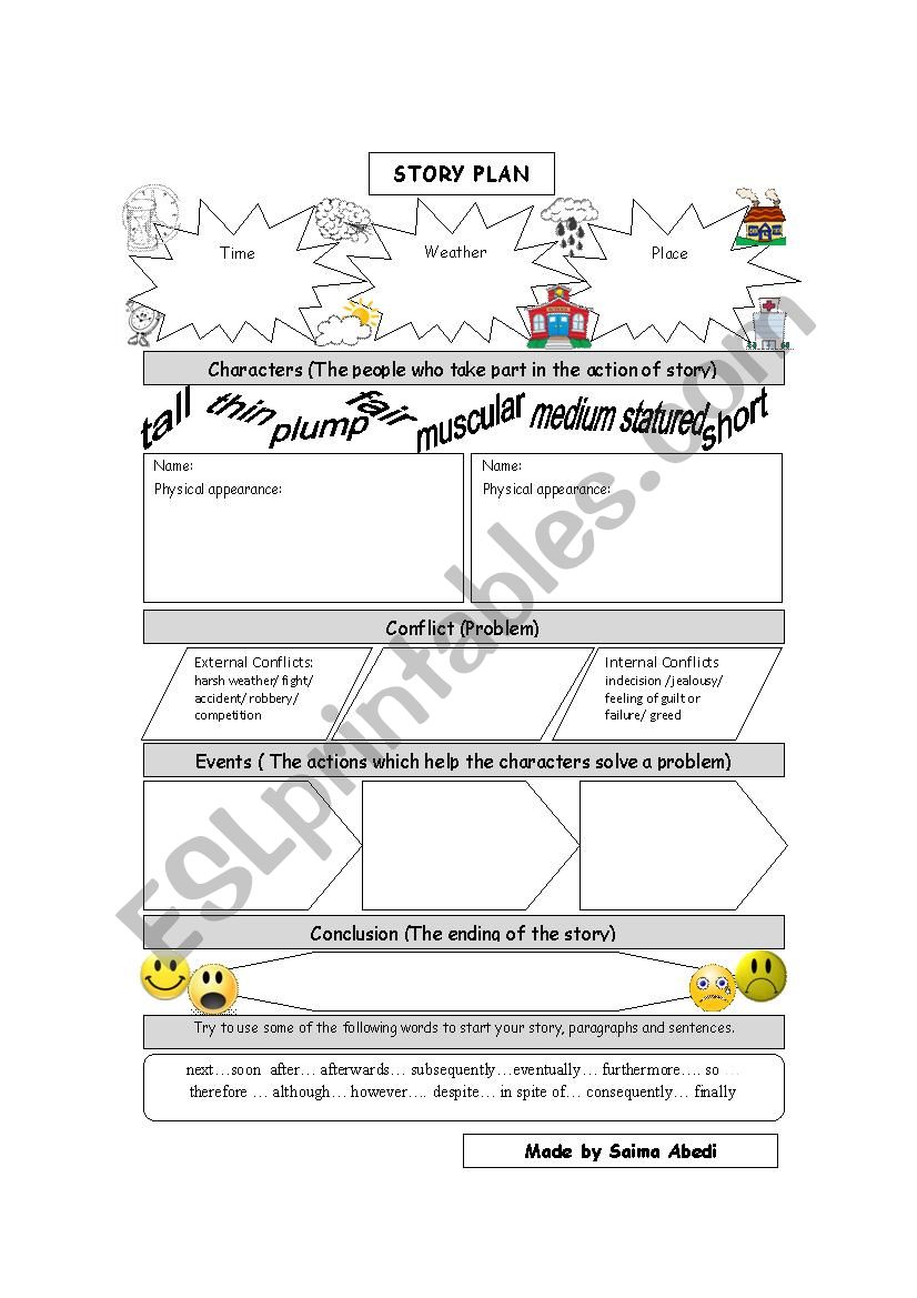 Story Plan worksheet