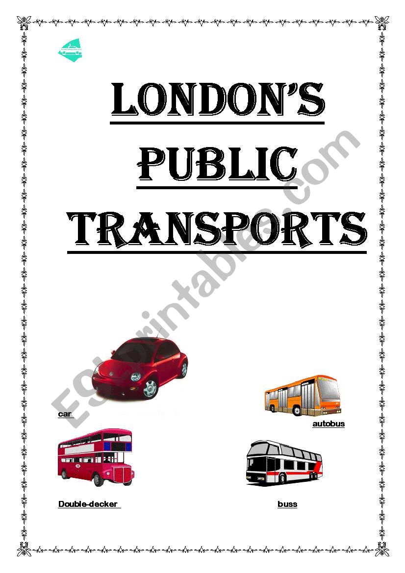 Londons Public Transport worksheet