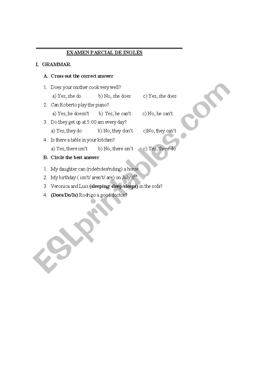 simple present exercises worksheet