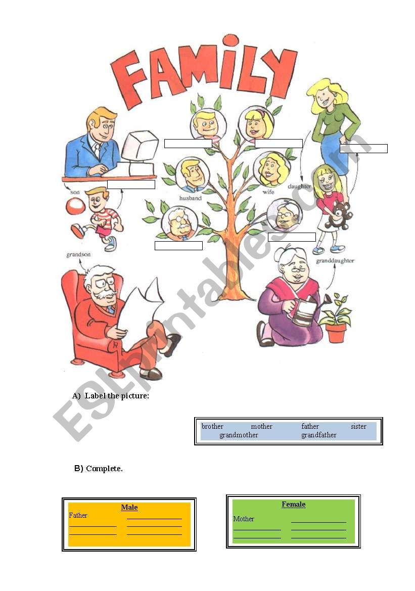 Family worksheet