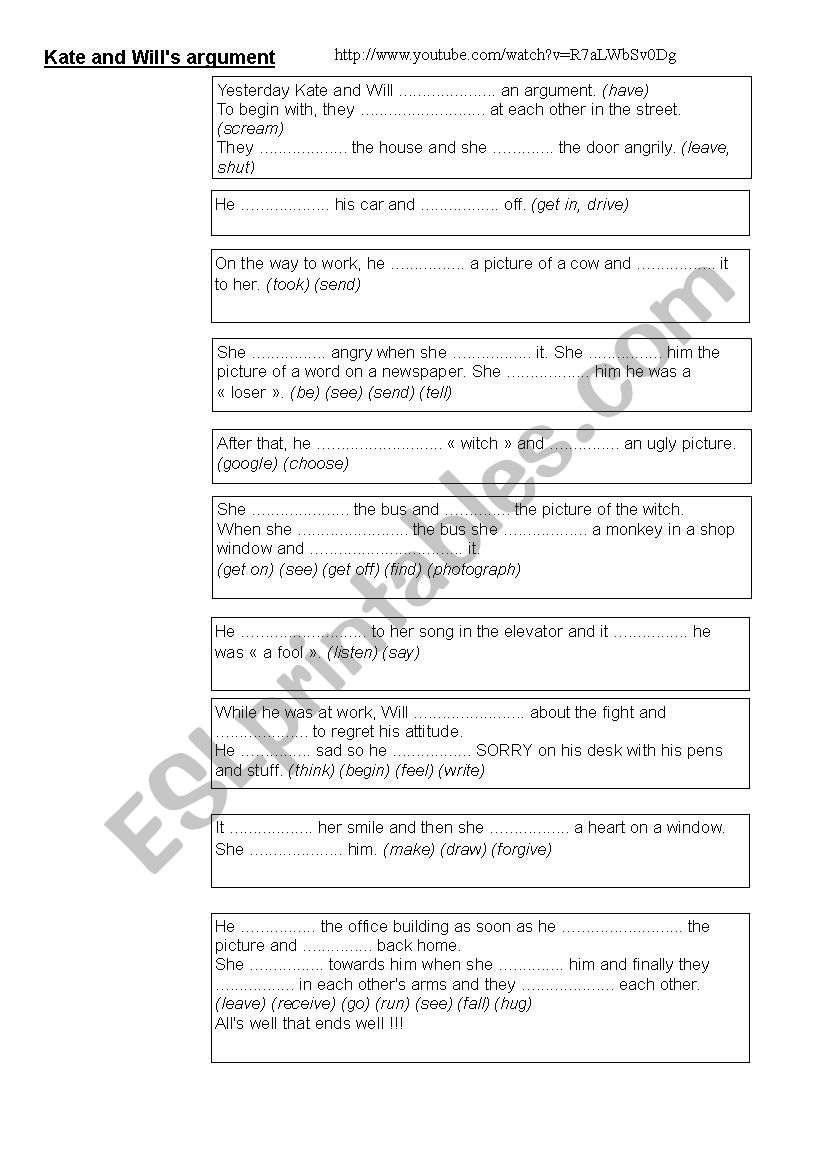 The Argument worksheet