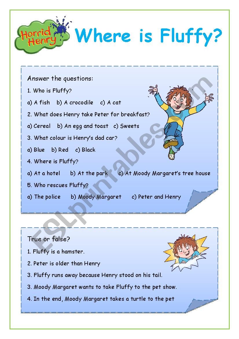 Horrid Henry - Where is Fluffy?