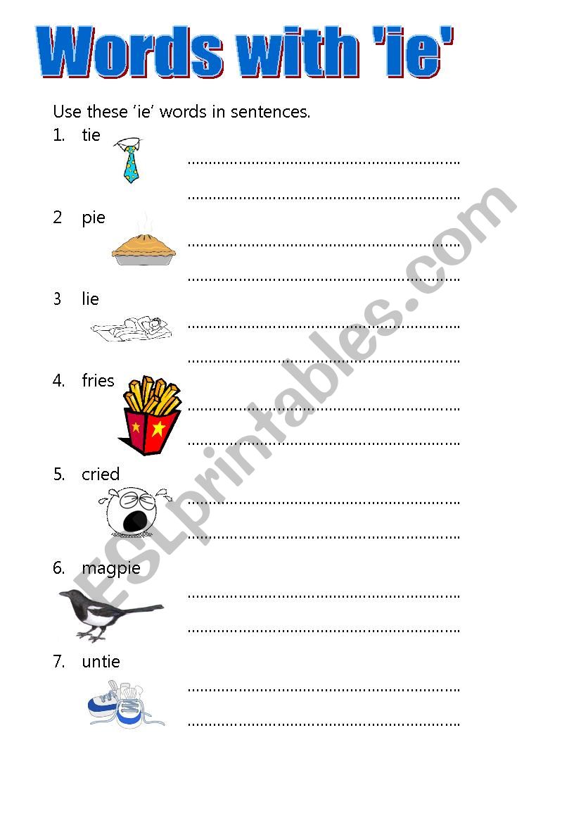 Phonics handout worksheet