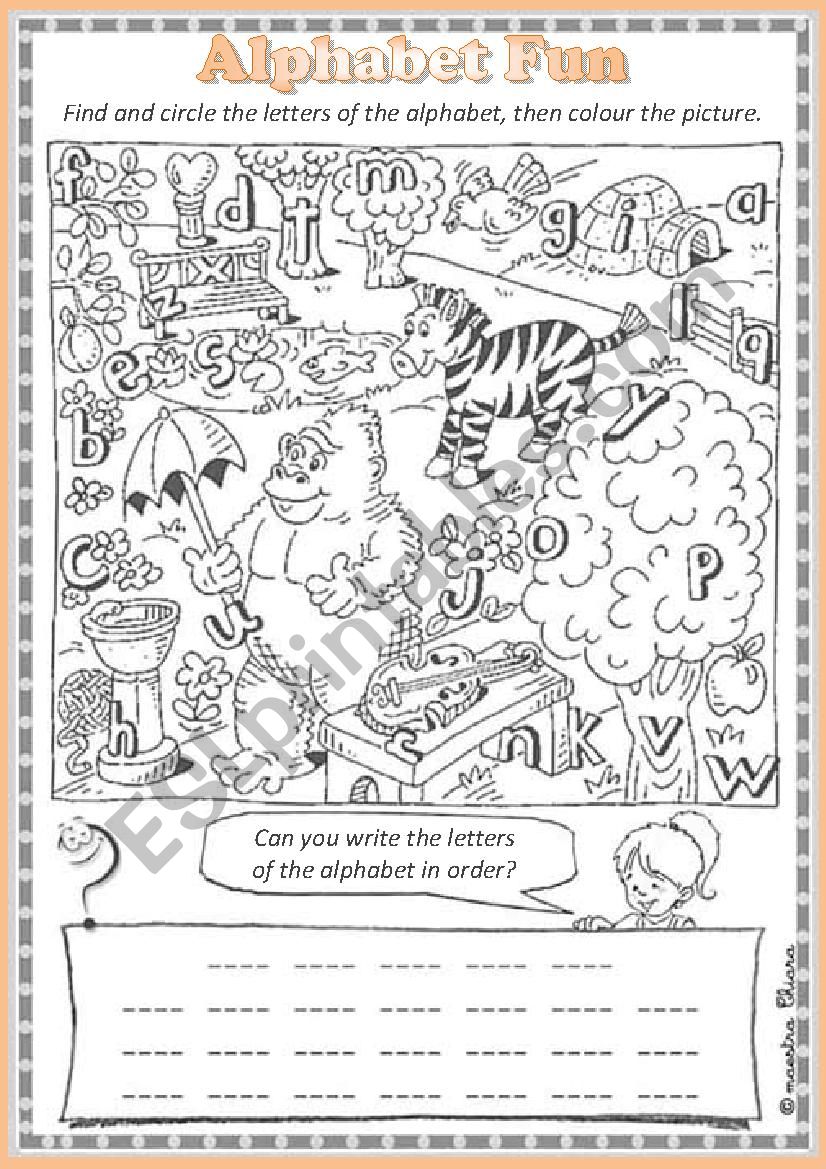 Alphabet  Fun worksheet