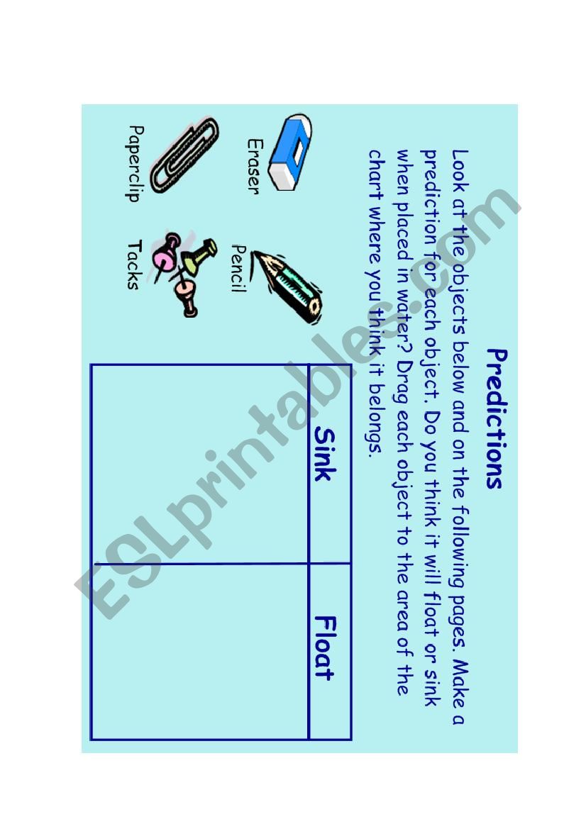 Float or Sink worksheet