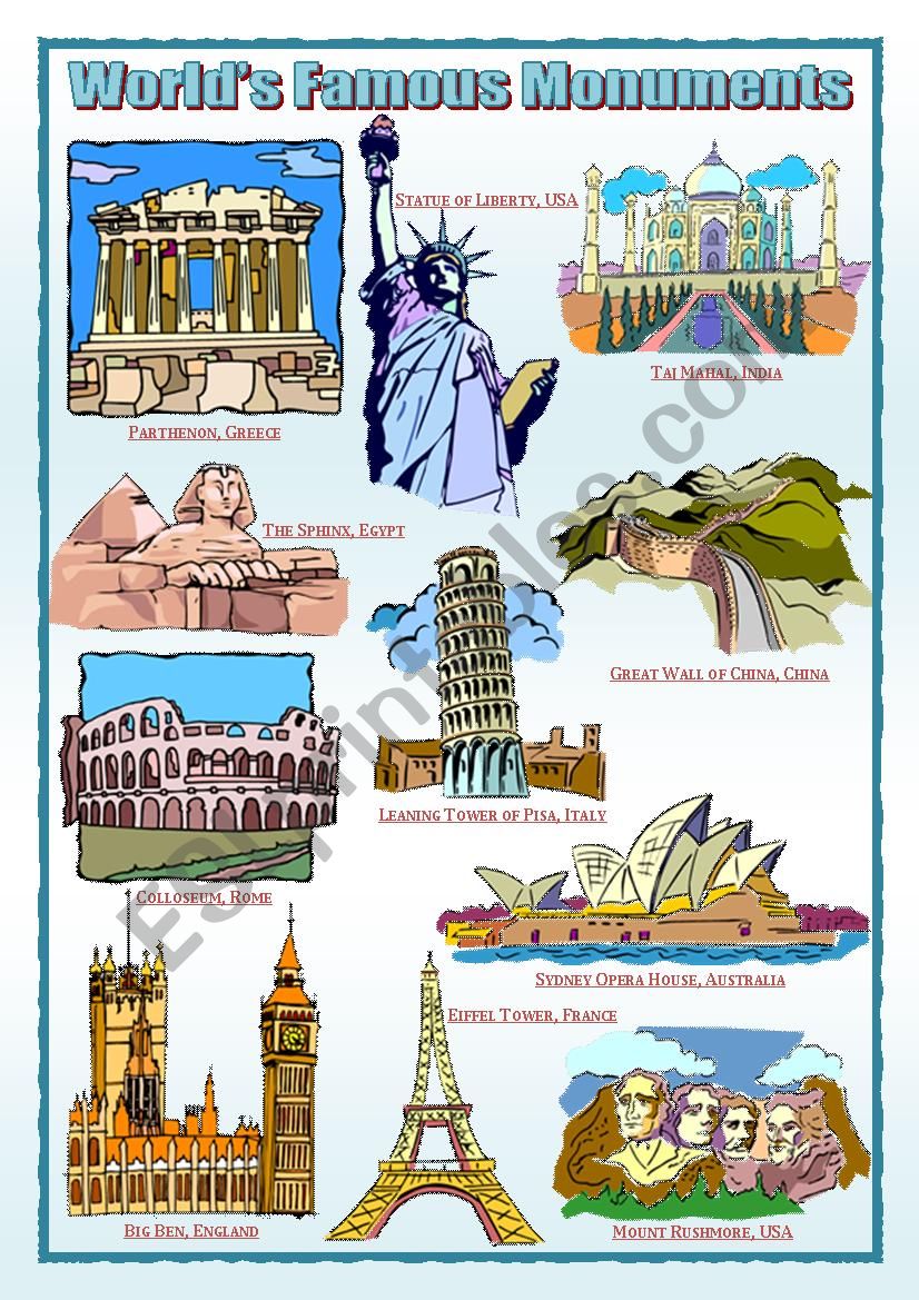 Worldâ€™s Famous Monuments (1)