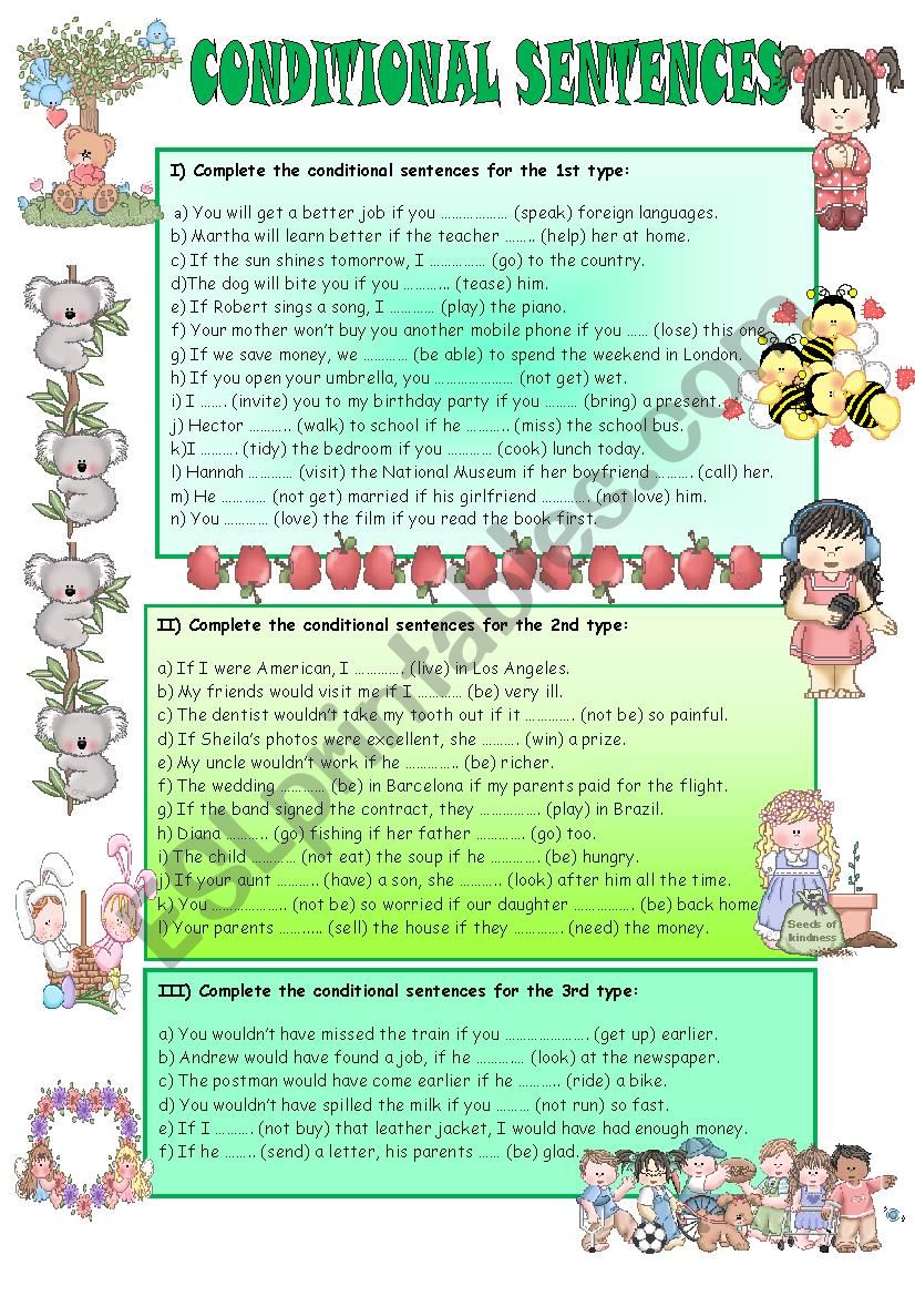 CONDITIONAL SENTENCES worksheet