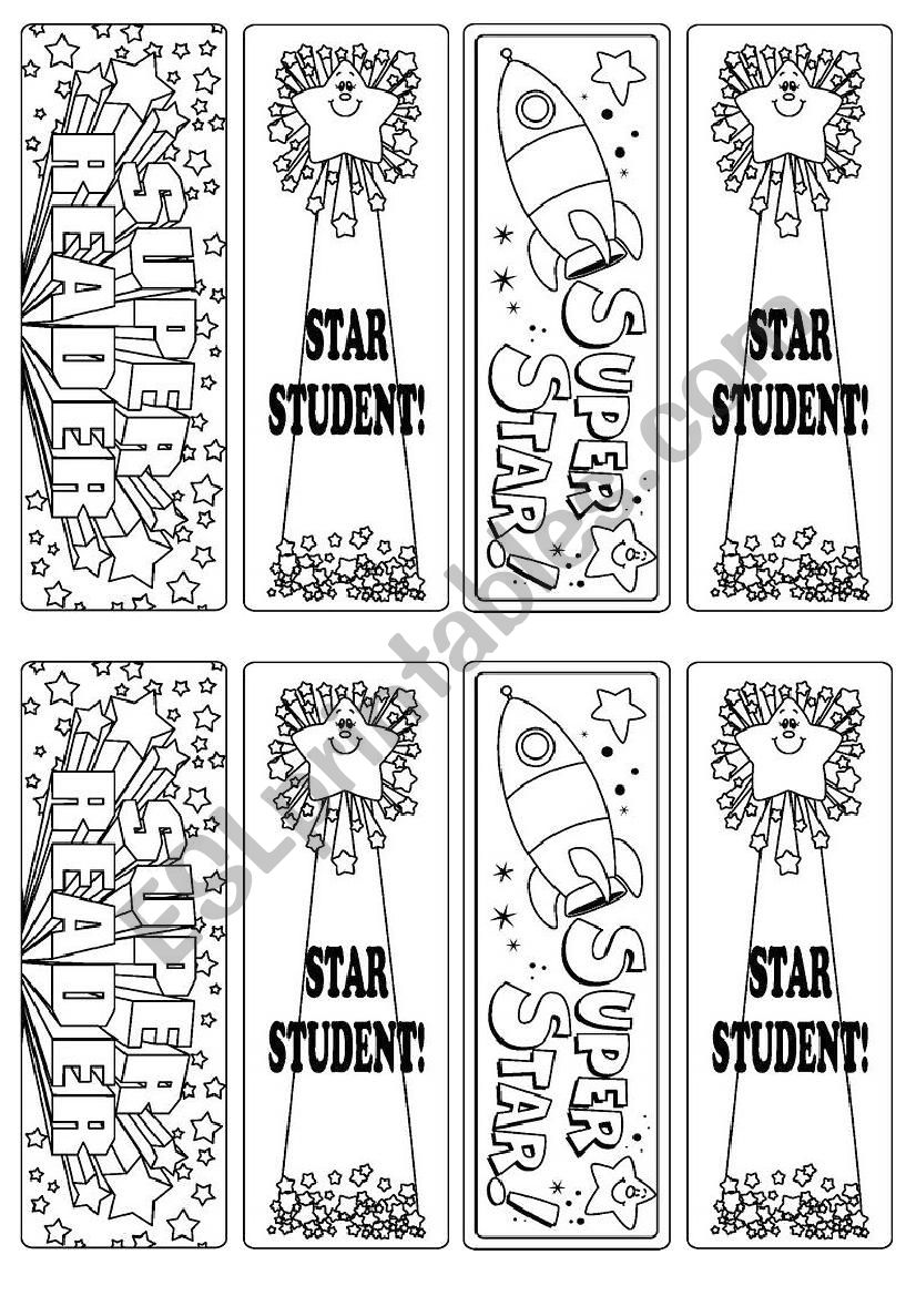 bookmarks worksheet