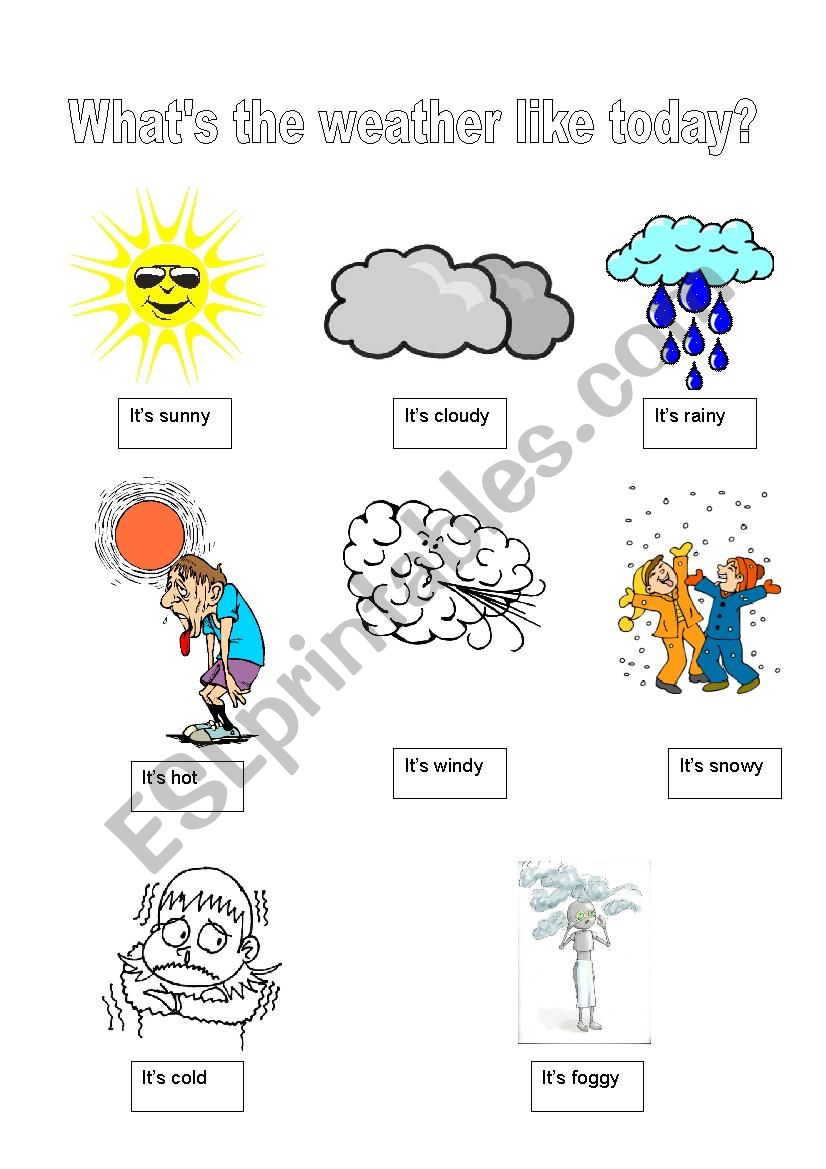 Whats the weather like? worksheet