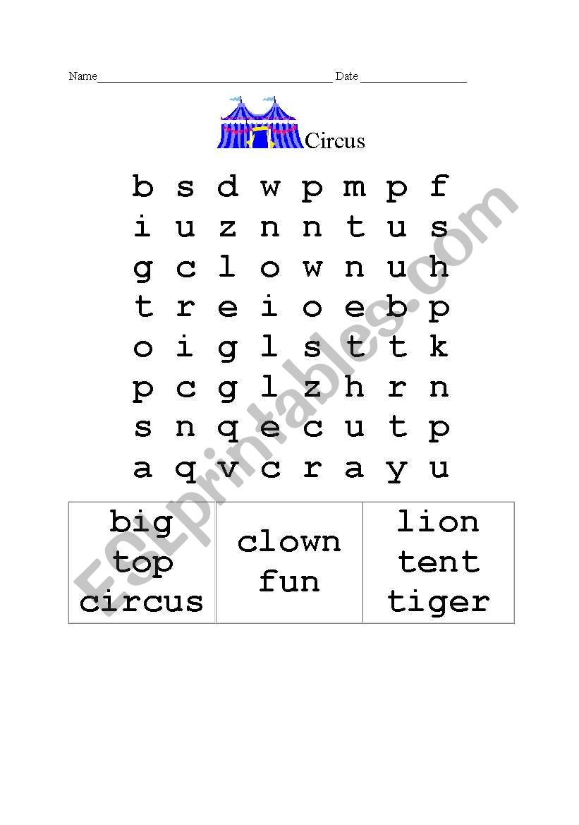 Puzzle Game worksheet