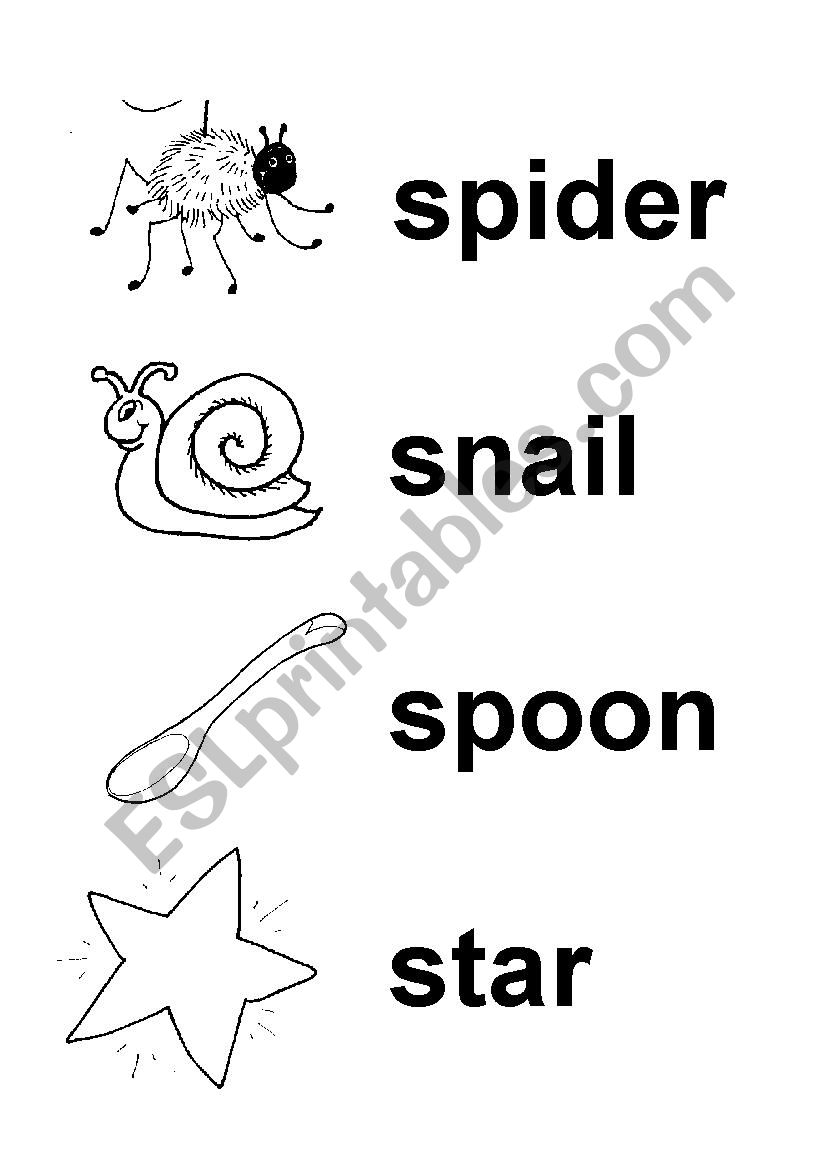 Jolly Phonics Flashcards - s worksheet