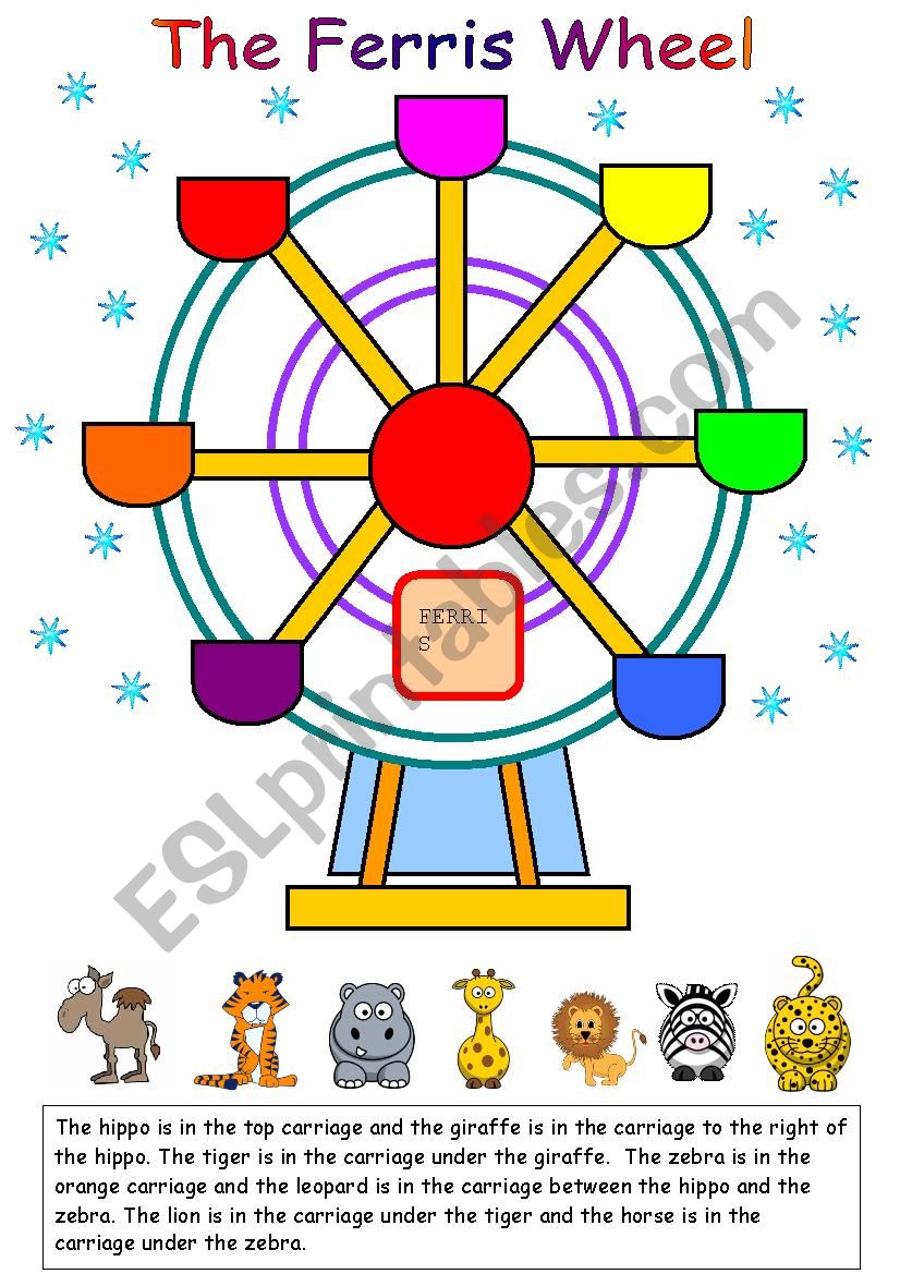 The ferris wheel worksheet
