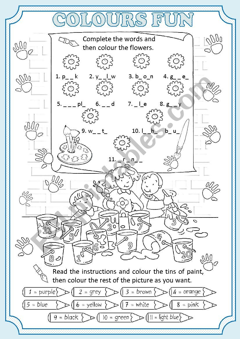 Colour Fun worksheet