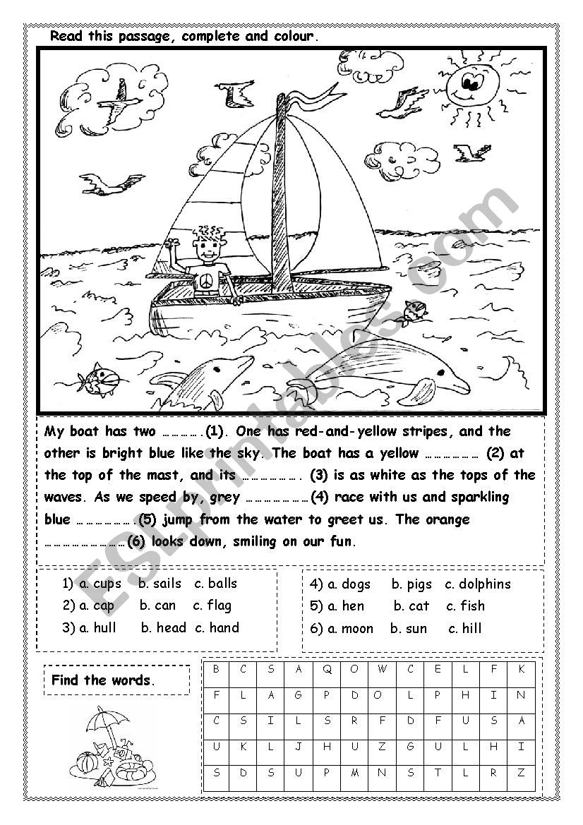 Sumertime worksheet