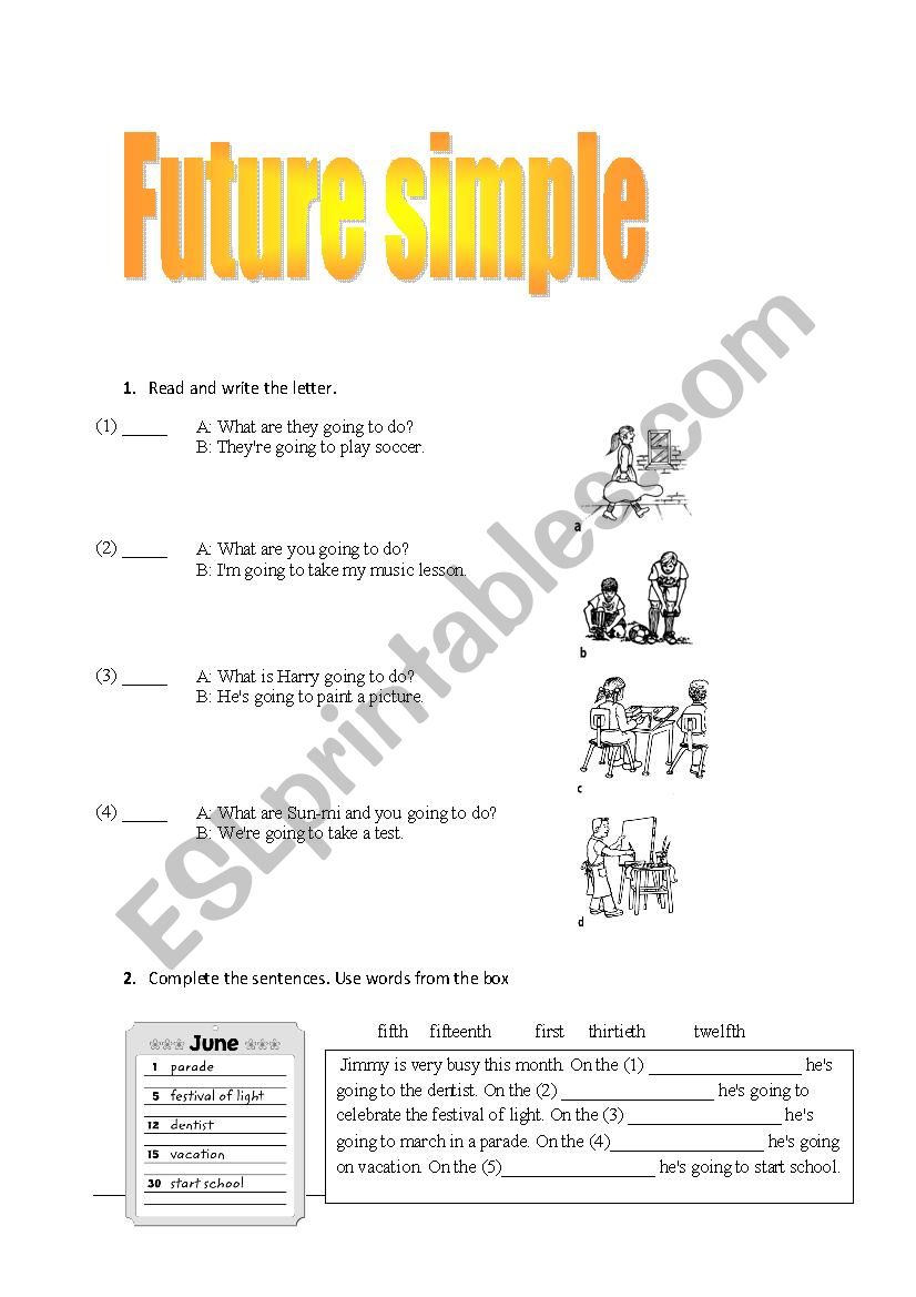 Simple Future worksheet