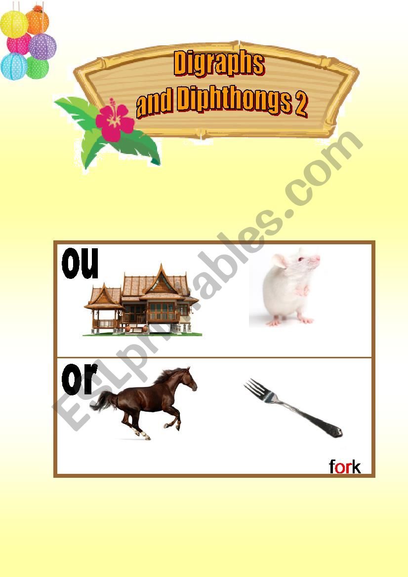 Phonics: digraphs2 worksheet