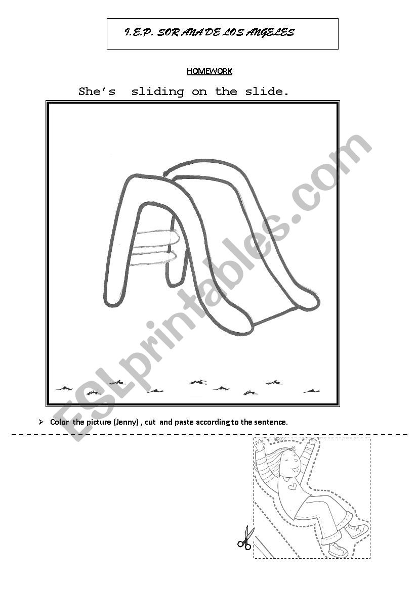 present continuous worksheet