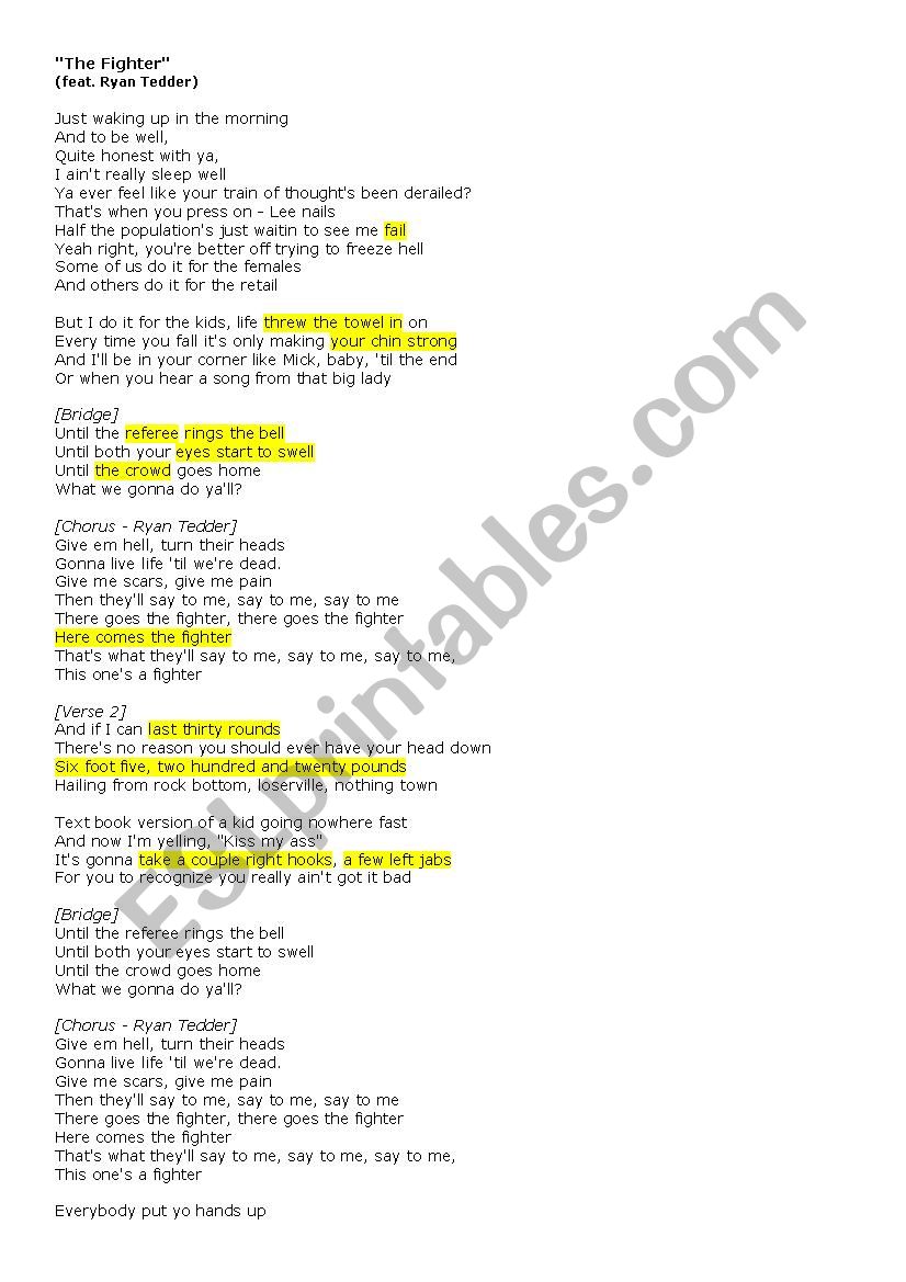 The Fighter Lyrics Gym Class Heroes Meaning The Fighter Gym Class Heroes Lyrics