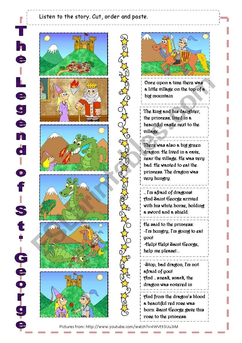 The Legend of St George 02 worksheet