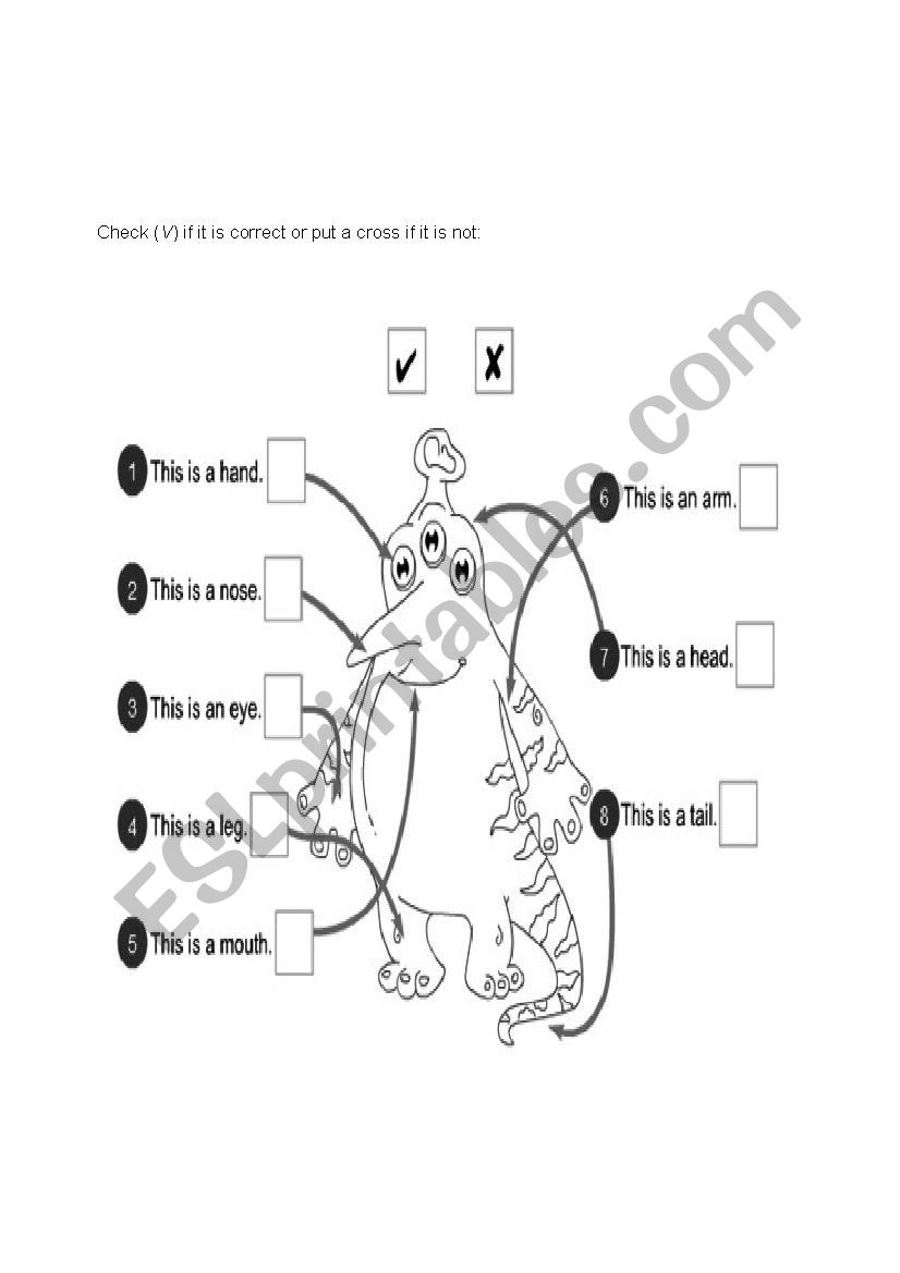 Et Body worksheet