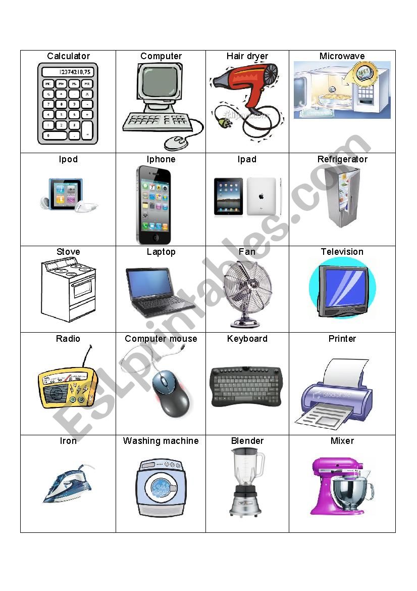 Technology worksheet