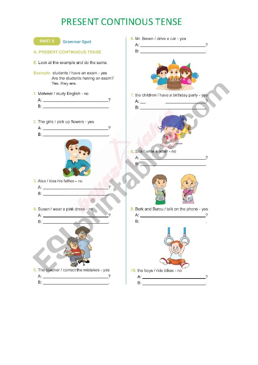 present con.2 worksheet