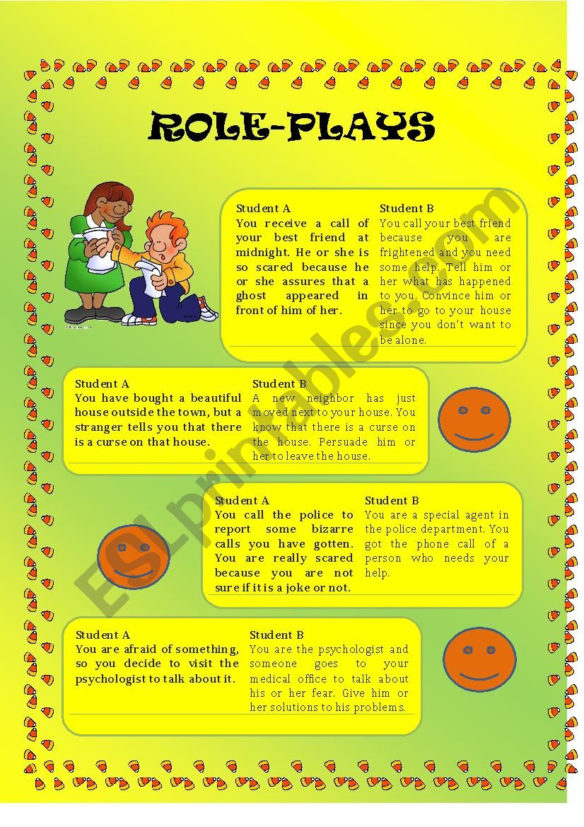 Role Play worksheet