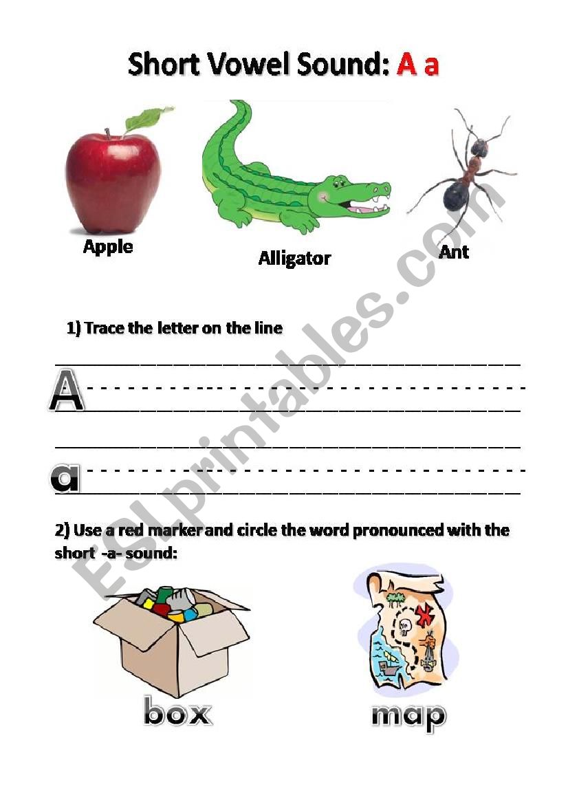 SHORT a VOWEL SOUND worksheet