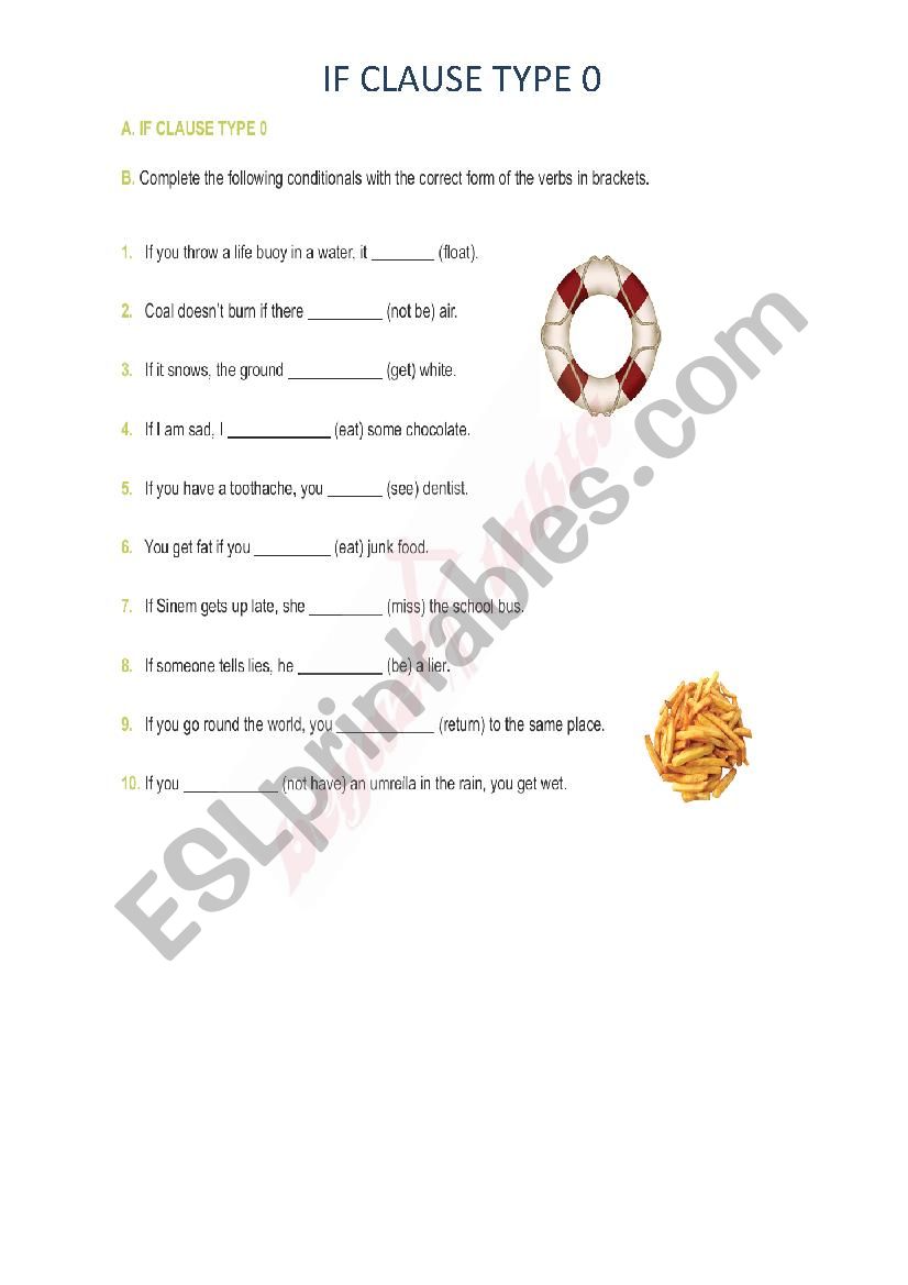 if clause type -0 worksheet