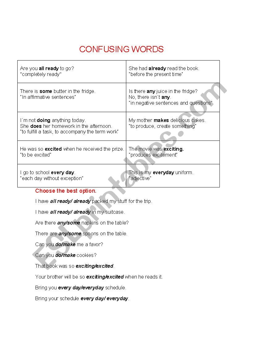 confusing-words-esl-worksheet-by-maricholi3333