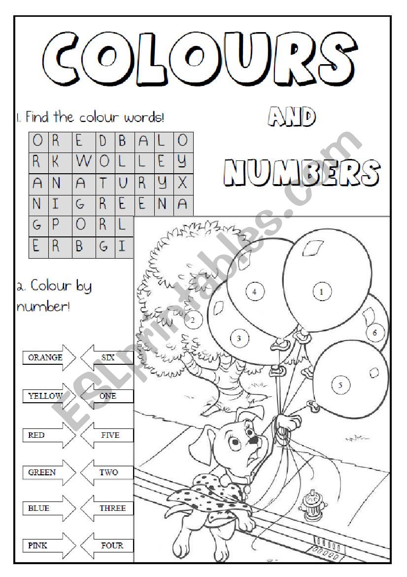 colours and numbers test (Happy House1)