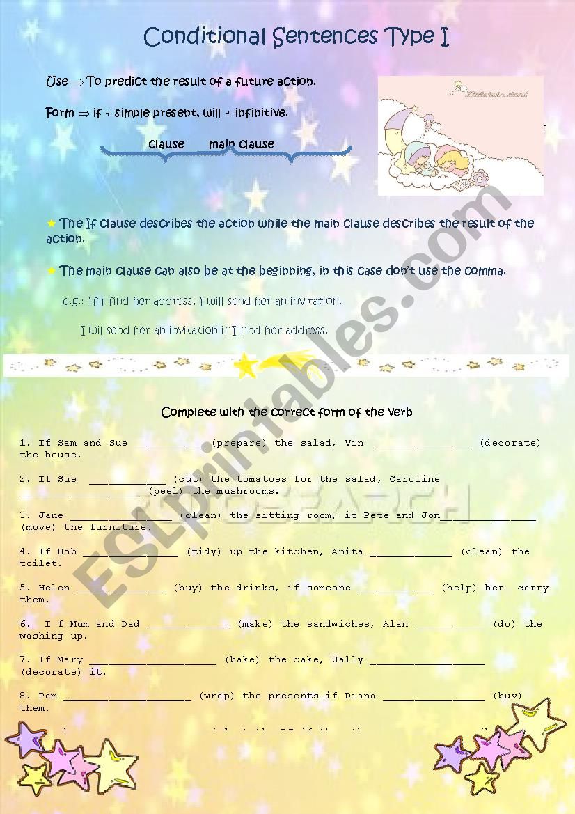 Conditional Sentences worksheet