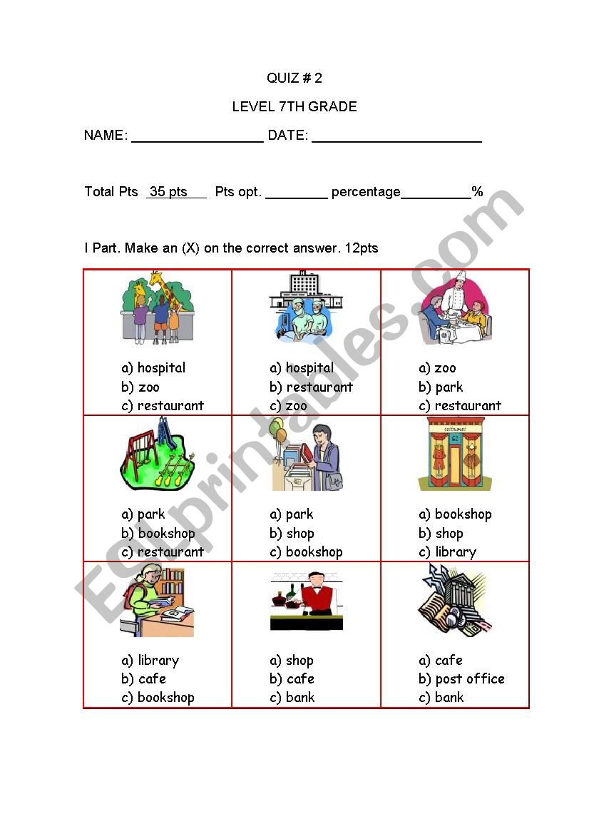 Quiz for beginers worksheet