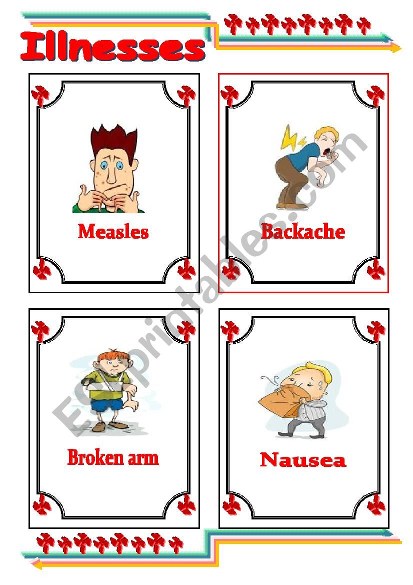 Common illnesses 2 worksheet