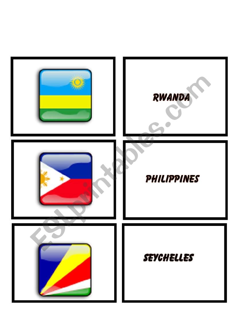 Flags  Set  TWO worksheet