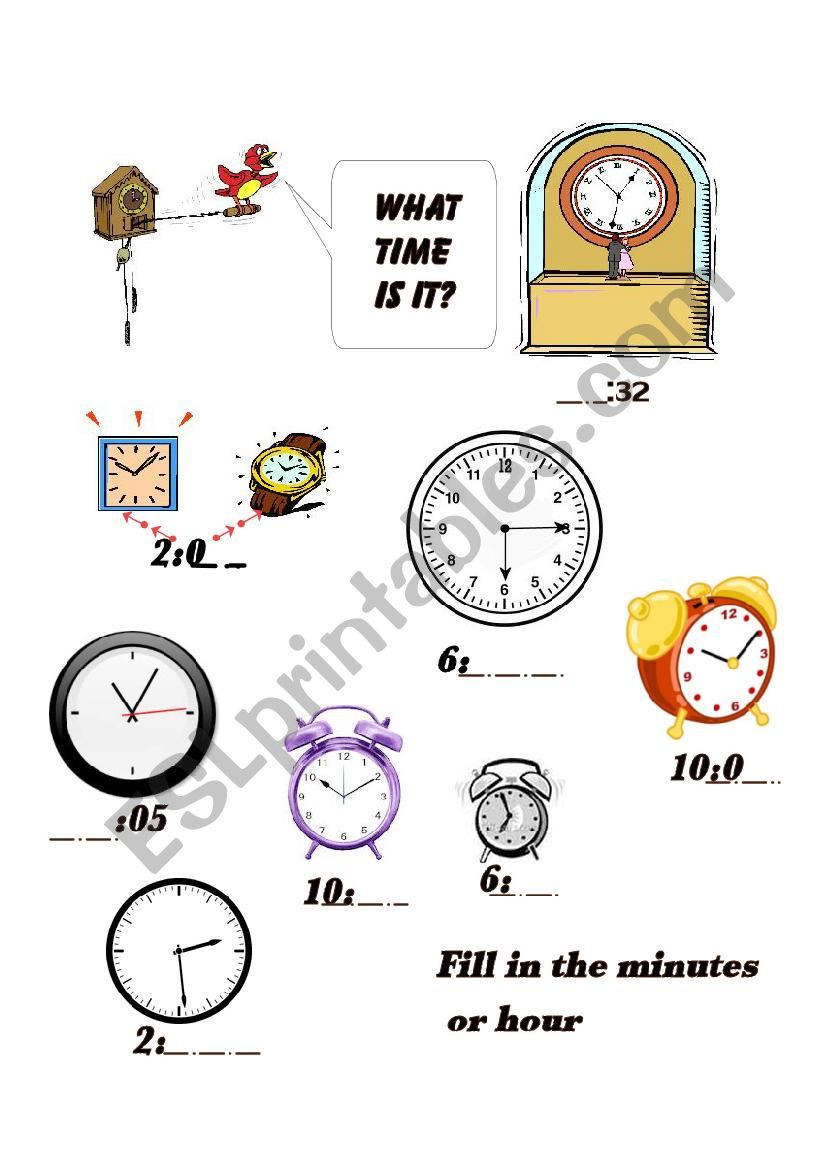 What Time is IT? worksheet
