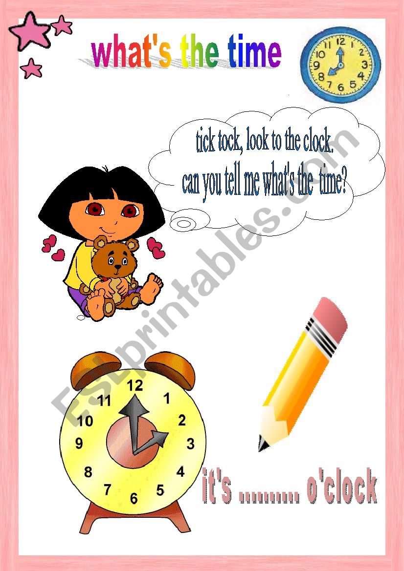 whats the time ? worksheet
