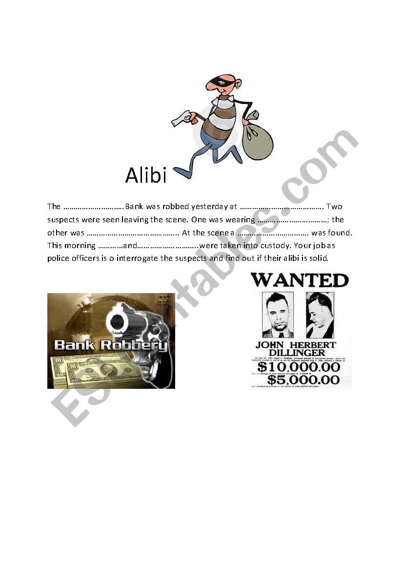 Alibi worksheet