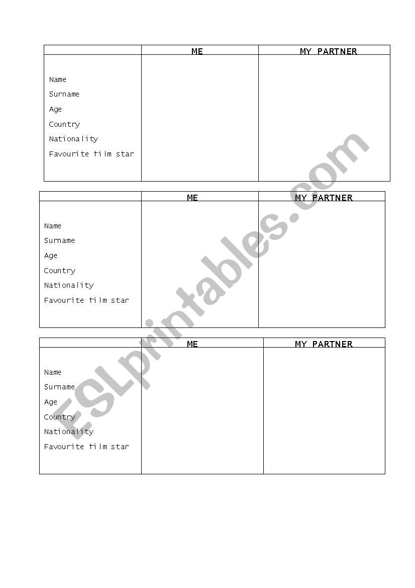 cards worksheet