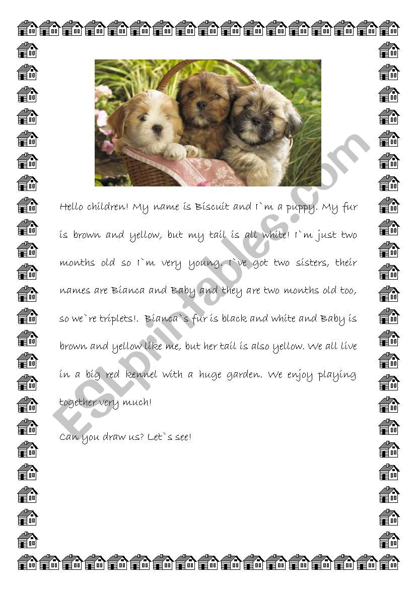 Puppies worksheet